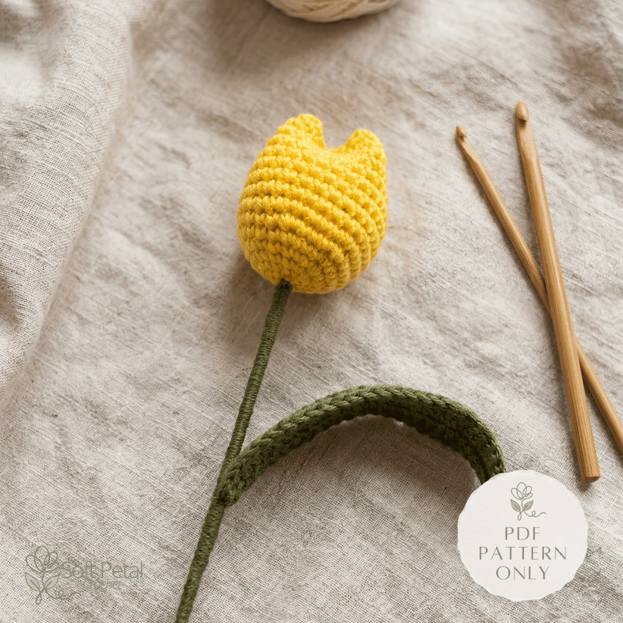 Basic Tulip - Crochet Pattern (PDF Download) - Soft Petal Crochet