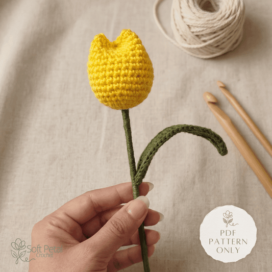 Basic Tulip - Crochet Pattern (PDF Download) - Soft Petal Crochet