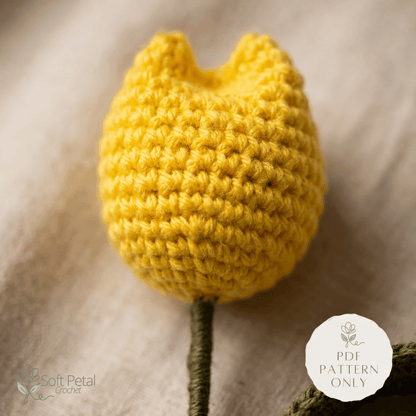 Basic Tulip - Crochet Pattern (PDF Download) - Soft Petal Crochet