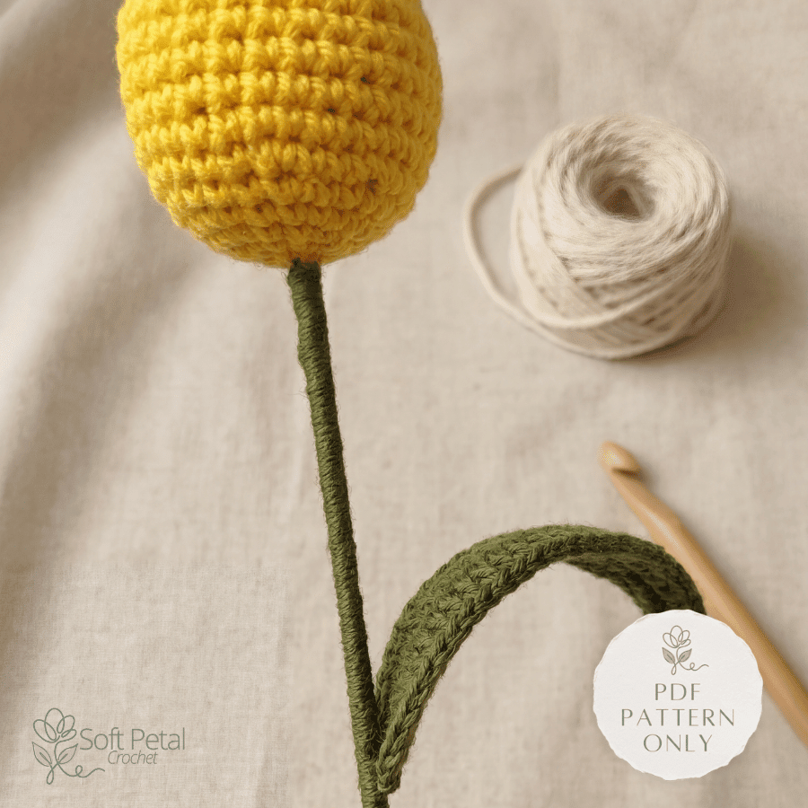 Basic Tulip - Crochet Pattern (PDF Download) - Soft Petal Crochet