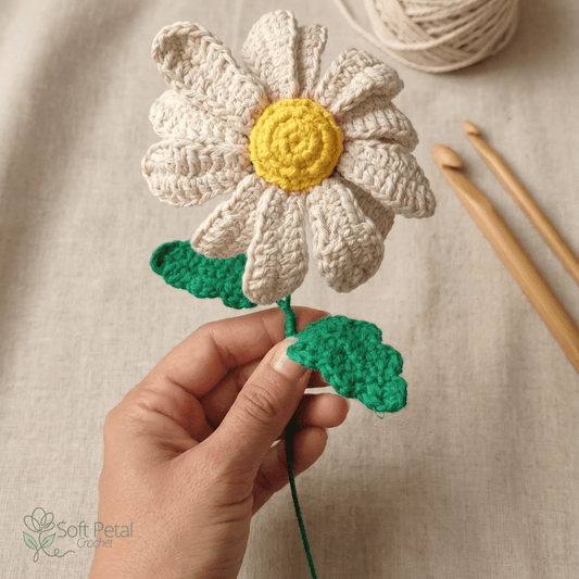 The Simply Sweet Daisy — Crochet Pattern (PDF Download) - Soft Petal Crochet