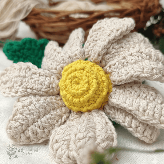 The Simply Sweet Daisy — Crochet Pattern (PDF Download) - Soft Petal Crochet