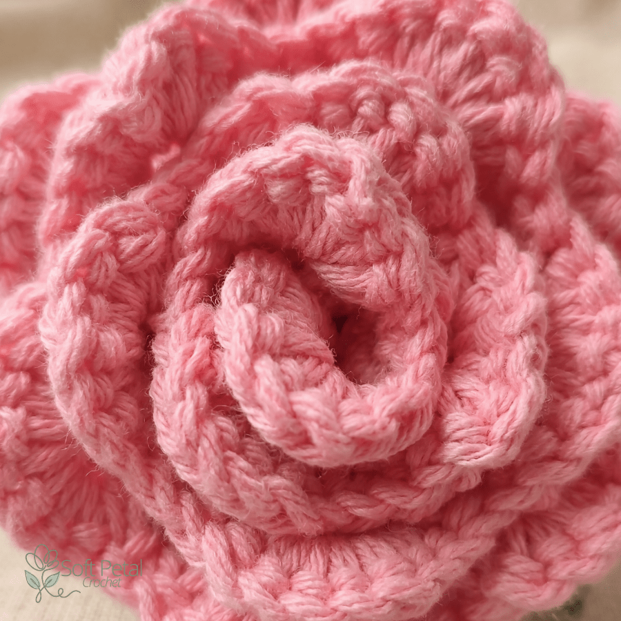 The Simply Sweet Rose — Crochet Pattern (PDF Download) - Soft Petal Crochet