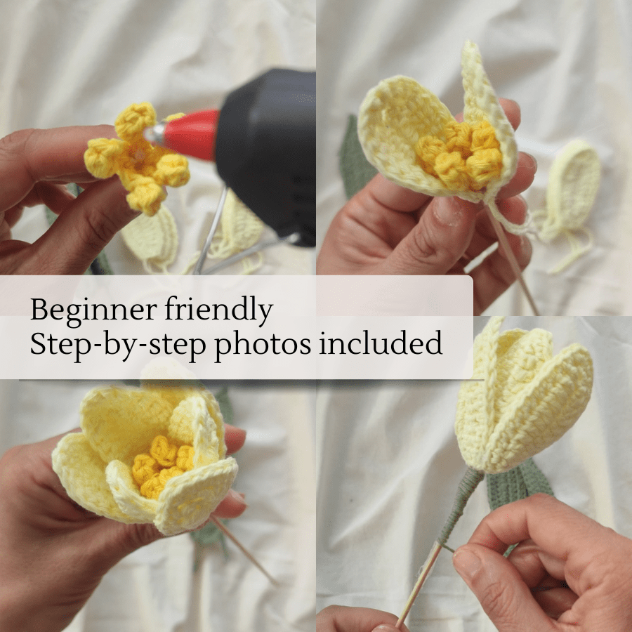 The Simply Sweet Tulip — Crochet Pattern (PDF Download) - Soft Petal Crochet