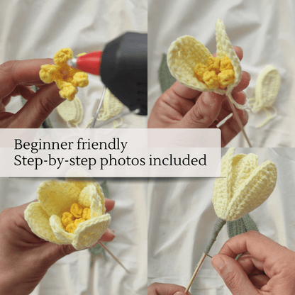 The Simply Sweet Tulip — Crochet Pattern (PDF Download) - Soft Petal Crochet