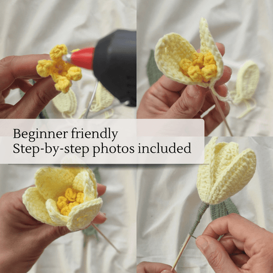 The Simply Sweet Tulip — Crochet Pattern (PDF Download) - Soft Petal Crochet