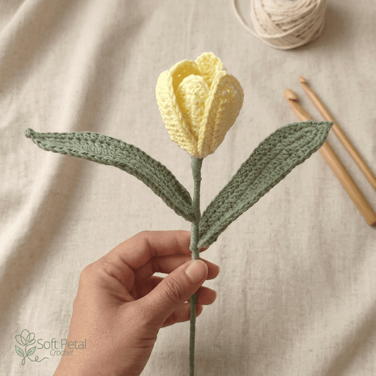The Simply Sweet Tulip — Crochet Pattern (PDF Download) - Soft Petal Crochet