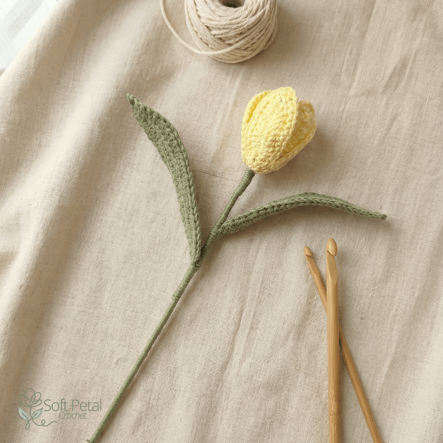 The Simply Sweet Tulip — Crochet Pattern (PDF Download) - Soft Petal Crochet