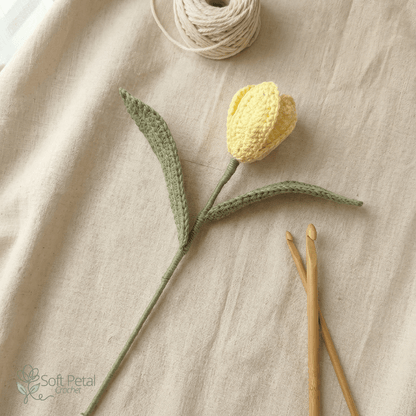 The Simply Sweet Tulip — Crochet Pattern (PDF Download) - Soft Petal Crochet
